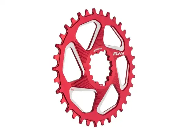 Funn Solo DX NW chainring for Sram DM 3 mm offset Red 34t