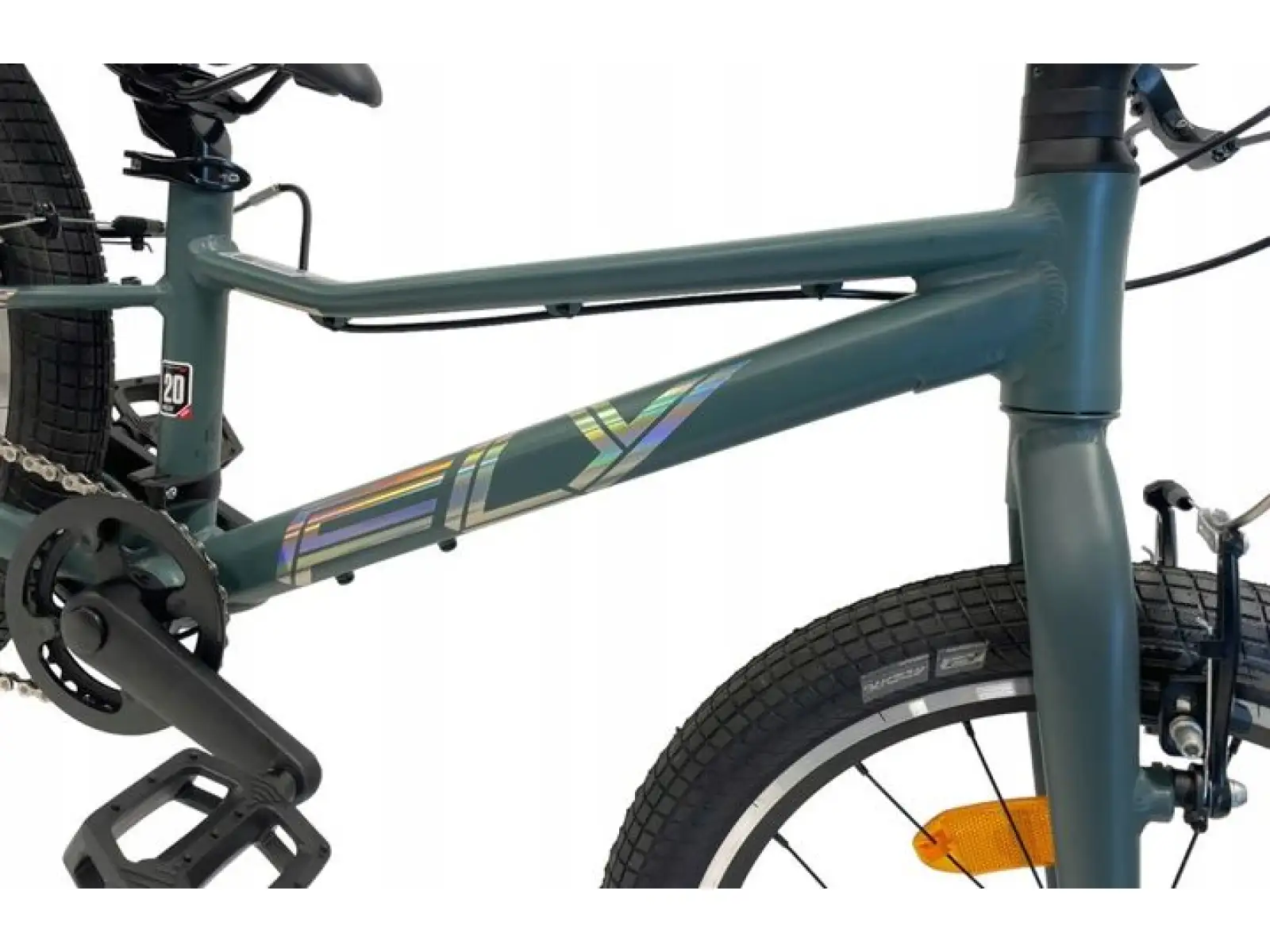 Superior F.L.Y. 20 VB Matte Trooper Green/Hologram Chrome children's mountain bike