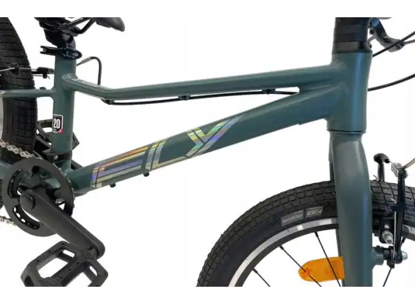 Superior F.L.Y. 20 VB Matte Trooper Green/Hologram Chrome children's mountain bike