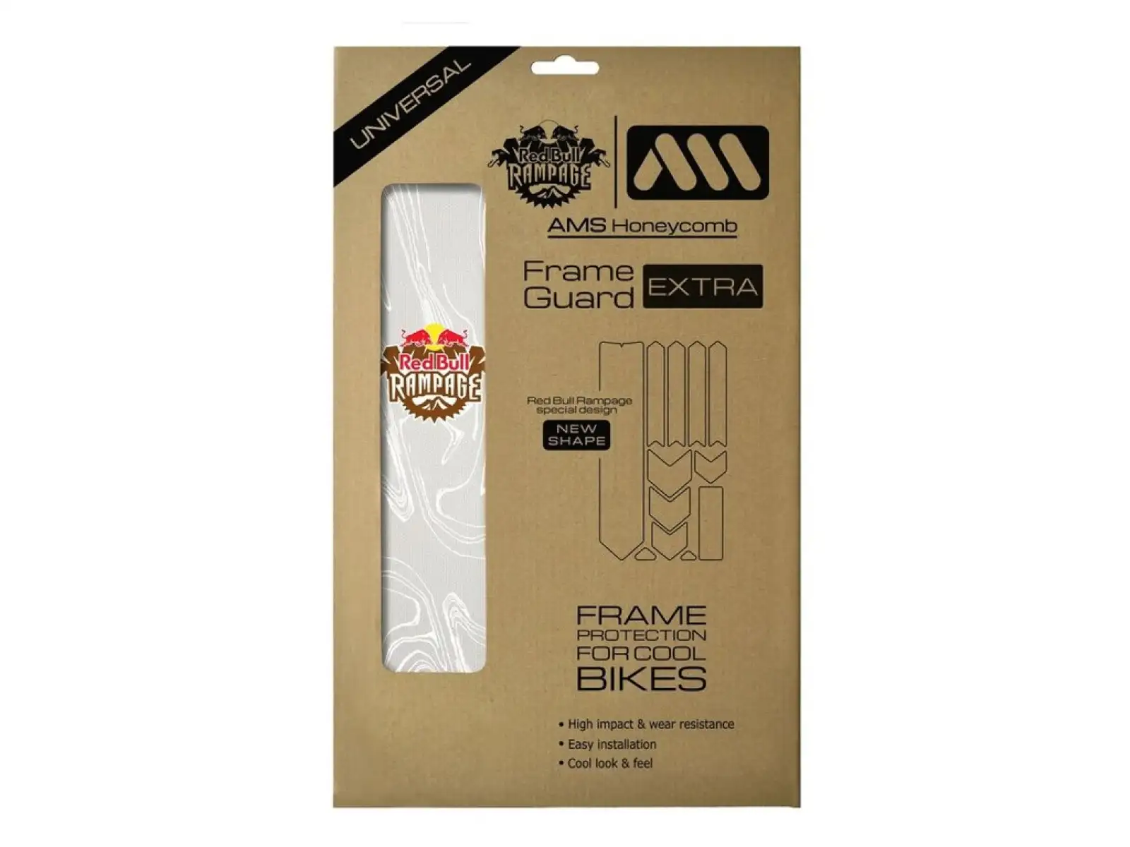 AMS Frame Guard Extra protective decals RedBull/Ridgeline/white