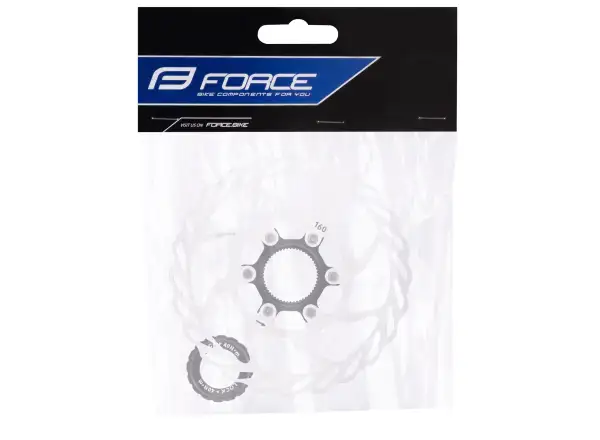 Force Center Lock 160 mm brake disc silver