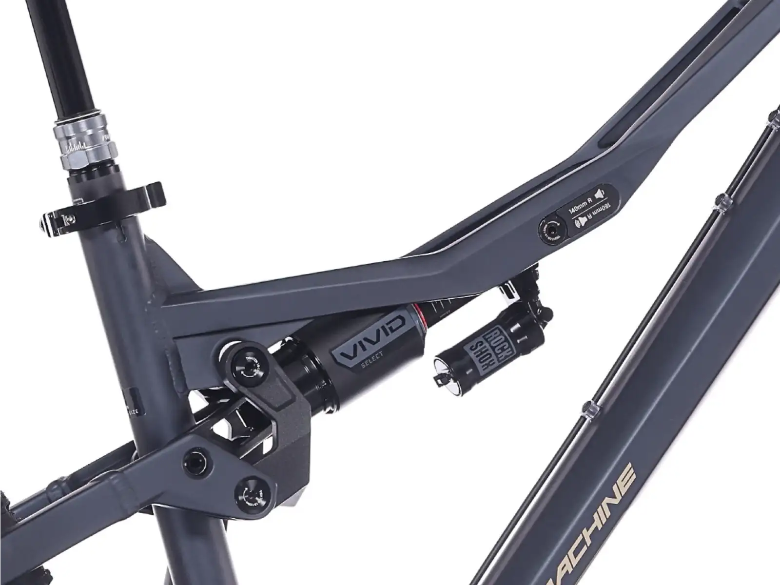 Rock Machine Whizz FS III 90 AXS mountain bike Matte Milionaire Blue