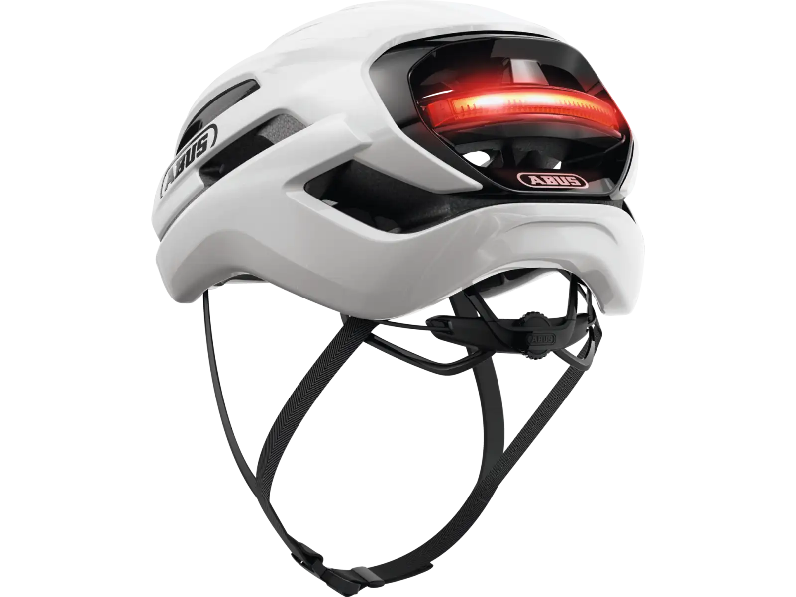 Abus Taipan LED gravel helmet Shiny White
