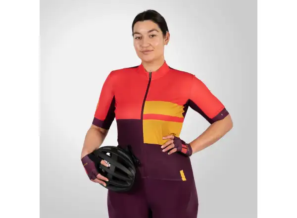 Endura FS260 Print women's jersey short sleeve Pomegranate