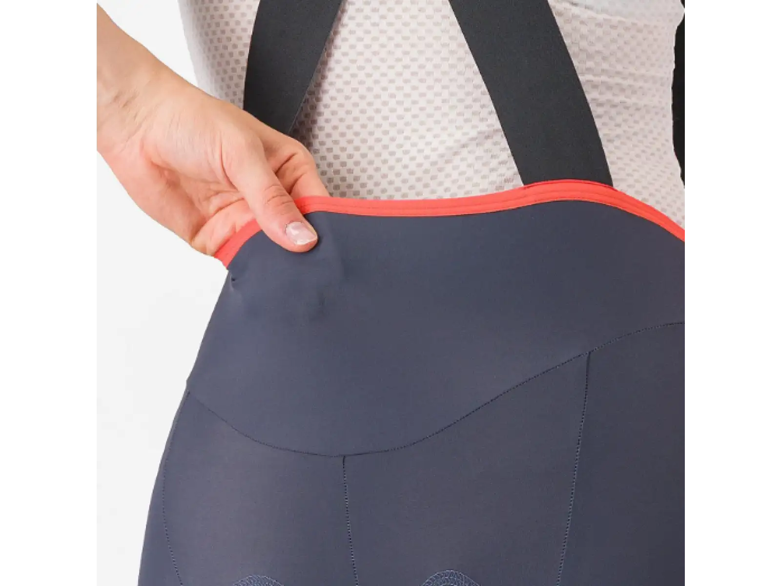 Castelli Prima 2 DT women's bib shorts Twilight Blue/Hibiscus