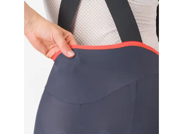 Castelli Prima 2 DT women's bib shorts Twilight Blue/Hibiscus