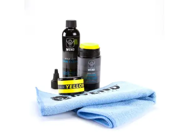 Wend chain cleaner and wax kit yellow