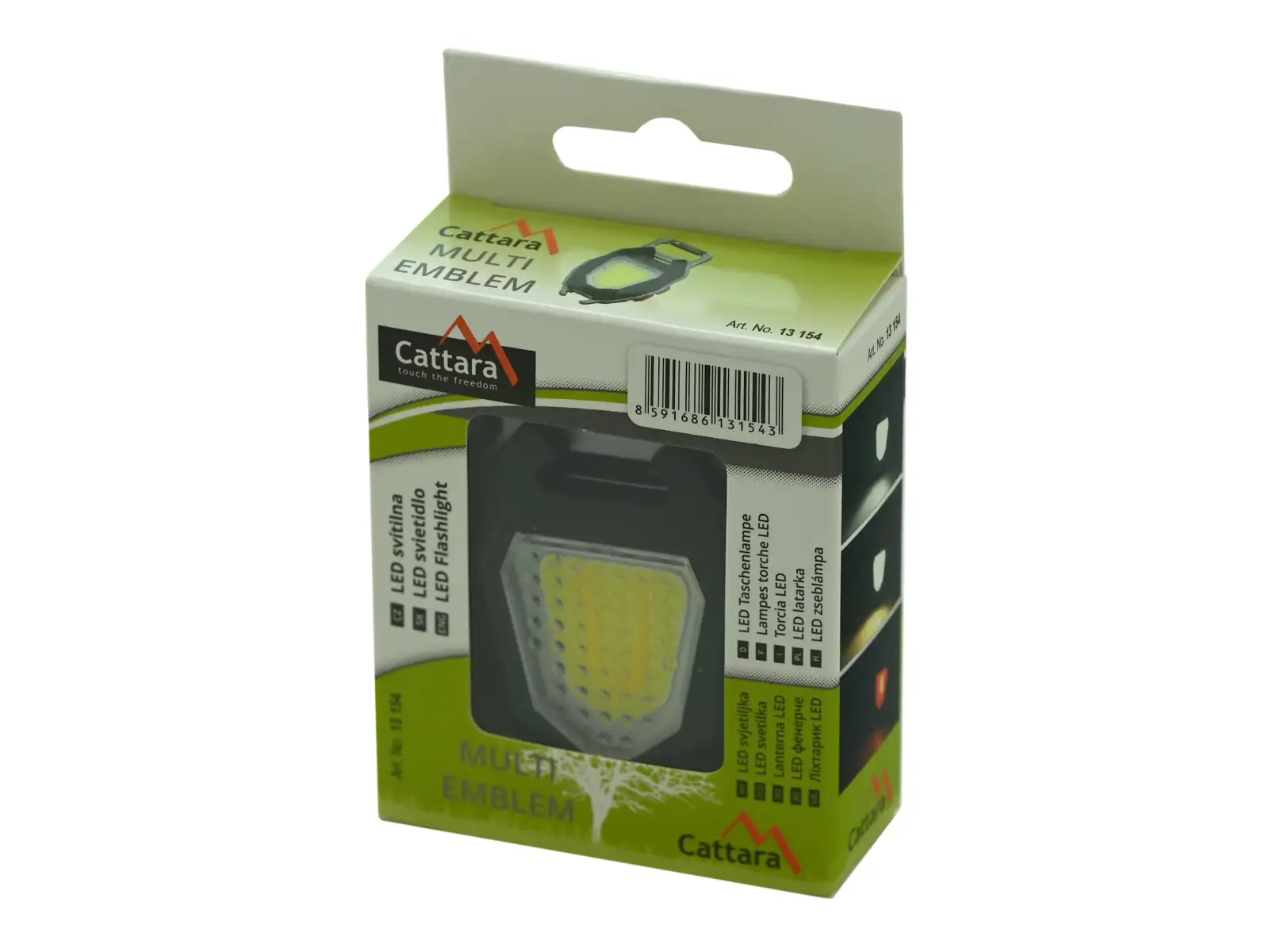 Cattara lamp COB 560 lm Multi emblem with lighter