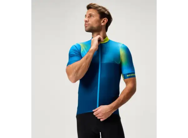 Endura FS260 Bitmap men's jersey short sleeve Barra Blue