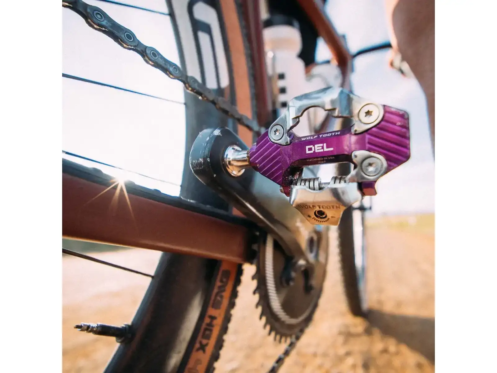 WOLF TOOTH DEL Gravel Race Clipless pedals Ultraviolet Purple