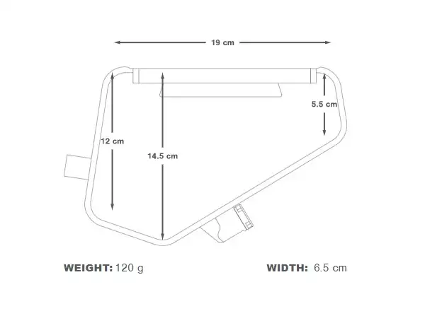 Apidura hydration bladder for frame bags 1.5 l