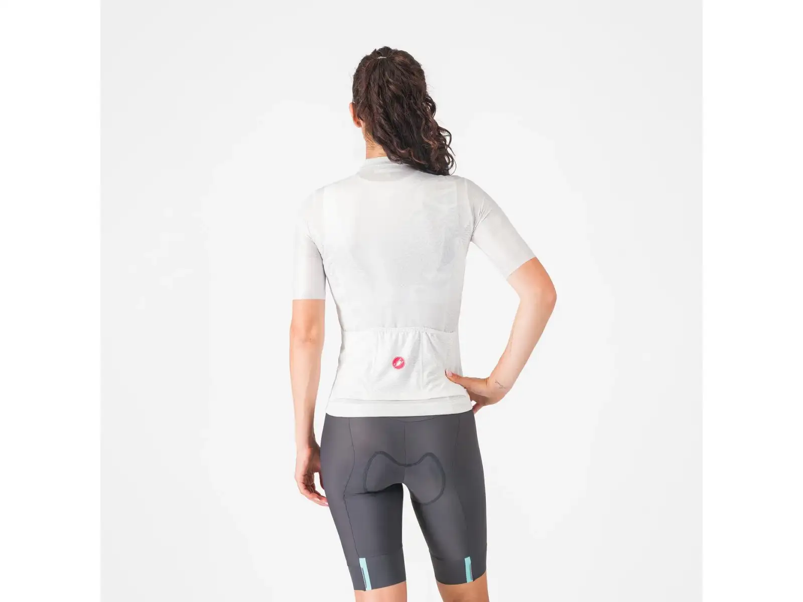 Castelli Prima 2 women's padded shorts Dark Gray/Pool Blue
