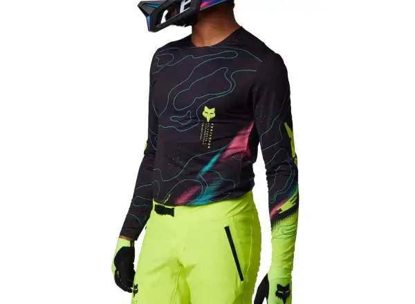 Fox Flexair Lunar men's jersey long sleeve Black