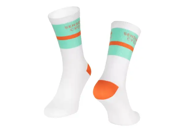 Force Stripe cycling socks white