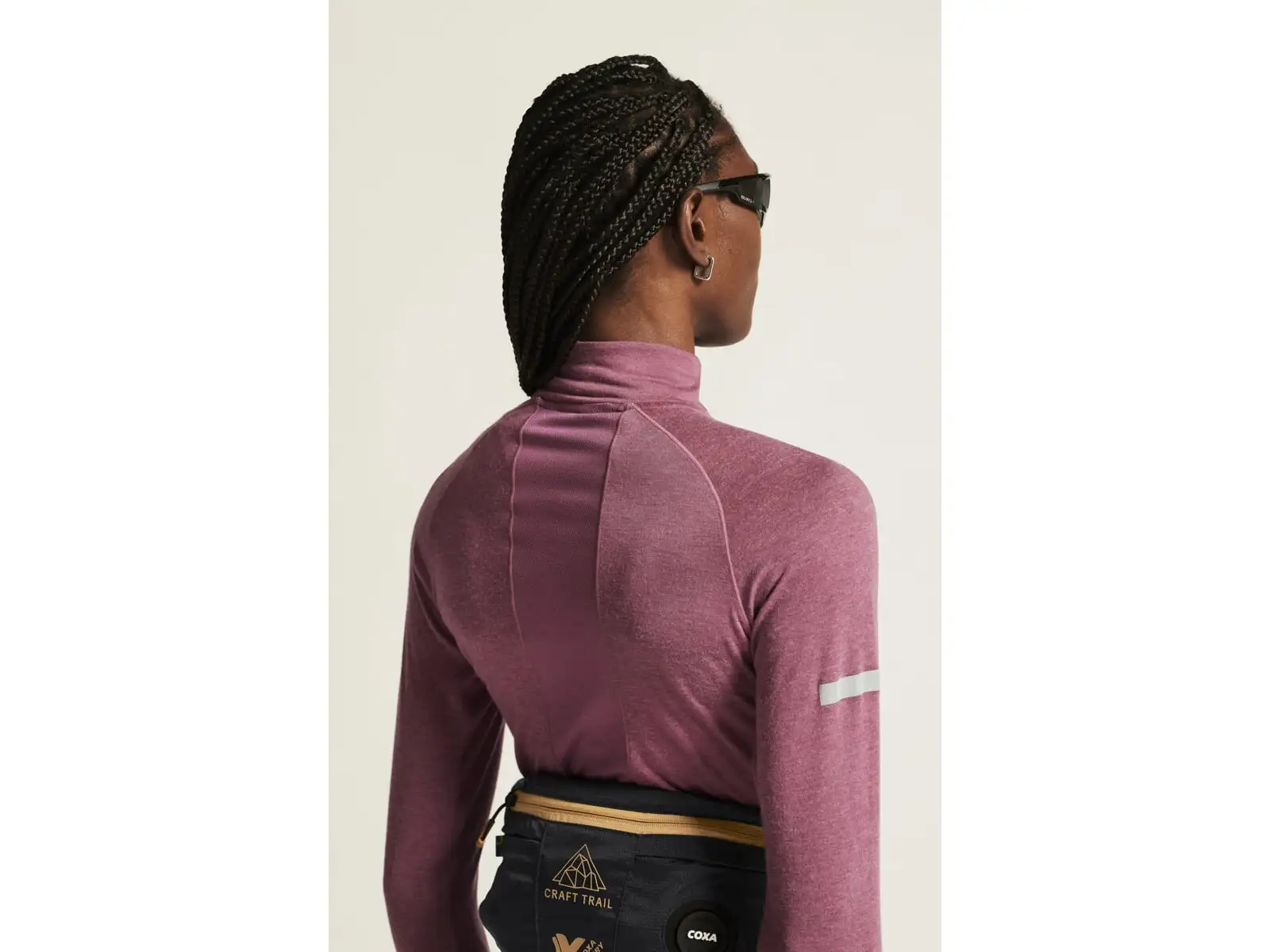 Craft ADV SubZ Wool women's running shirt long sleeve pink