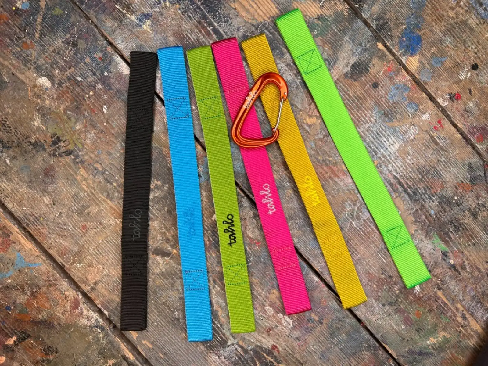 Tahlo Premium strap with carabiner yellow