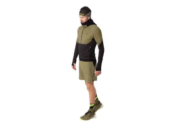 Dynafit Alpine Hybrid men's running jacket Military Green/Black Out