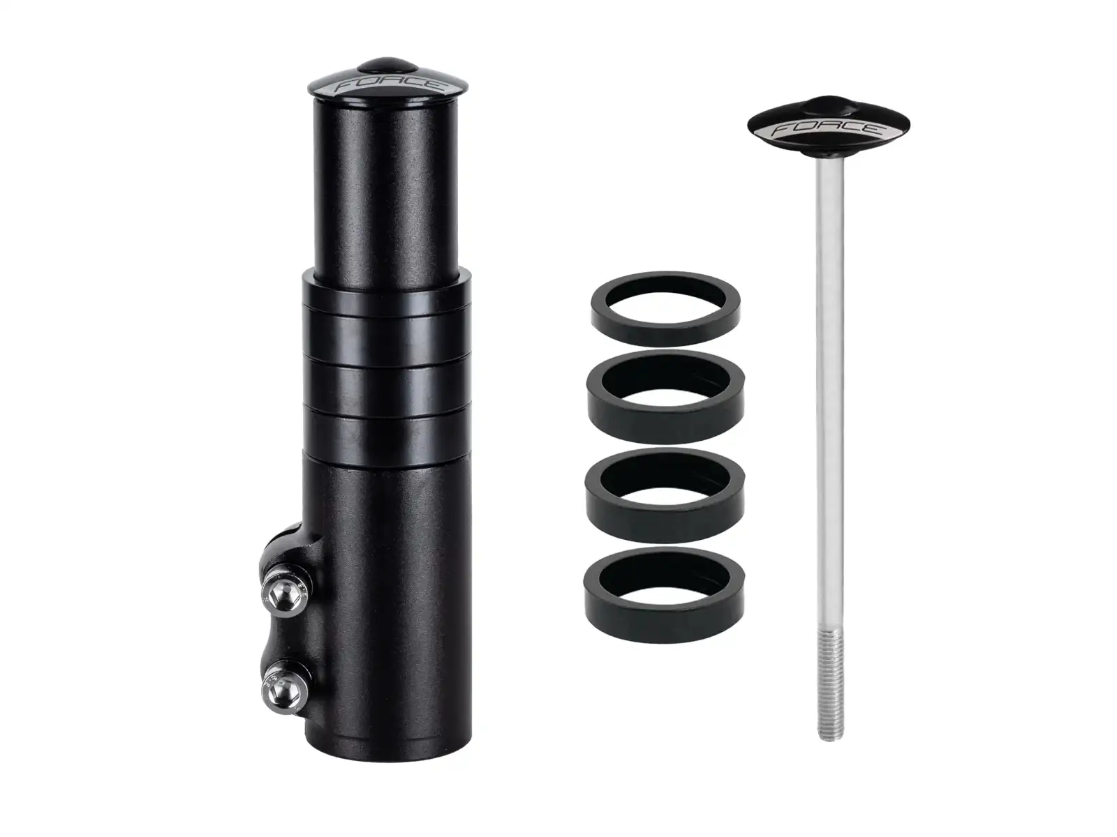 Force fork reducer extension 1 1/8''Al 132 mm black