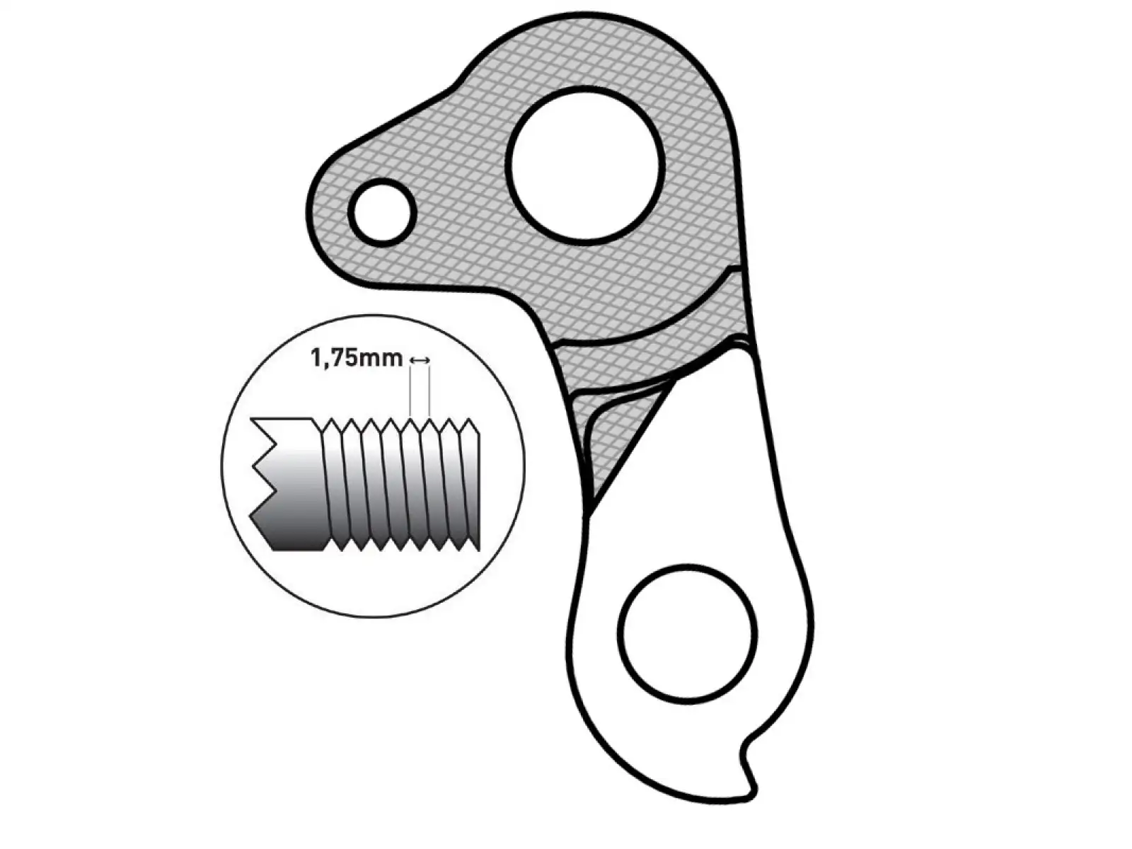 Union GH-251 derailleur hanger Bulls