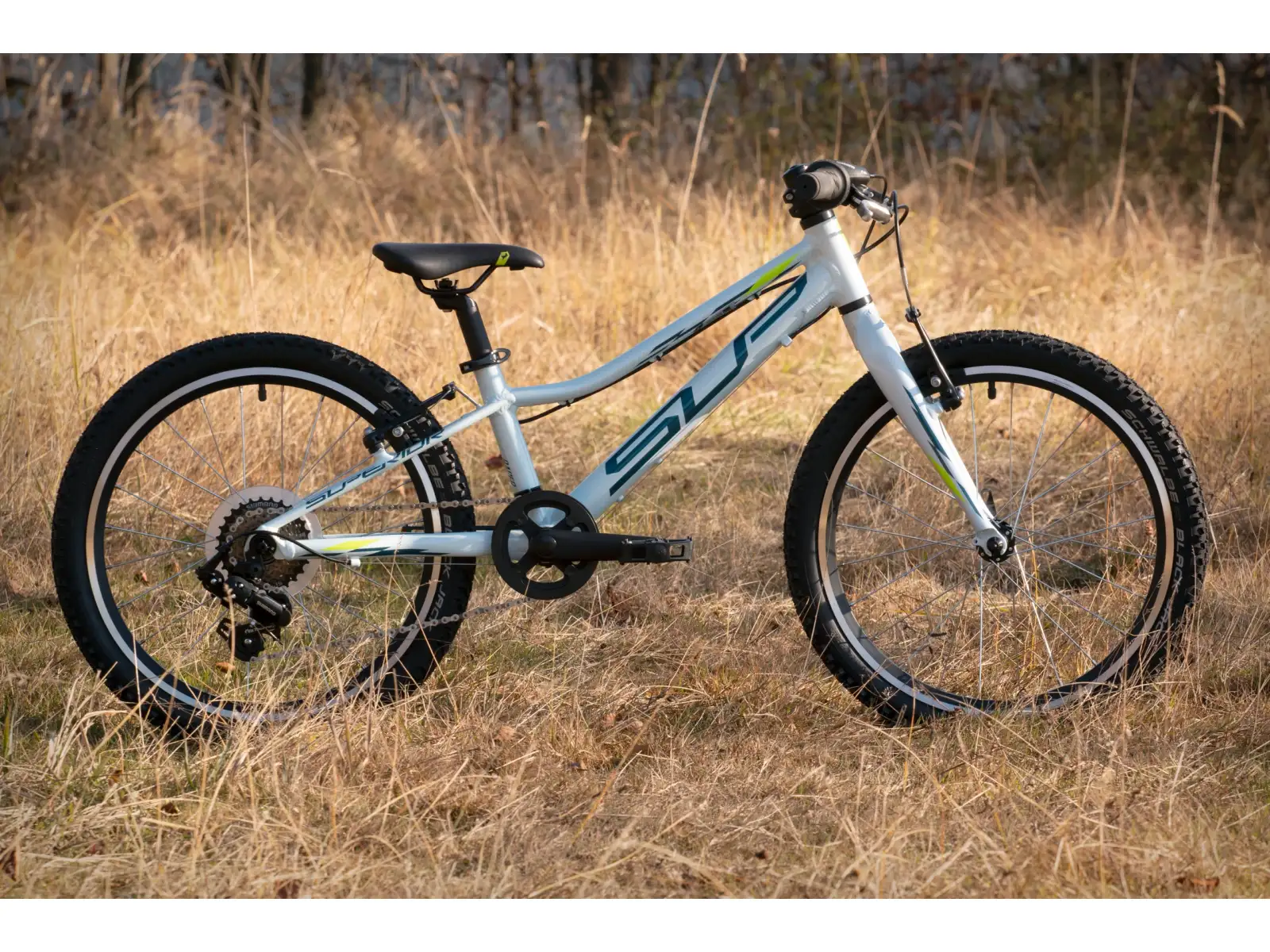 Superior Racer XC 20 Gloss White/Blue/NeonYellow children's mountain bike