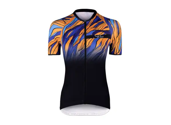 Force Life Lady jersey short sleeve black/blue/orange