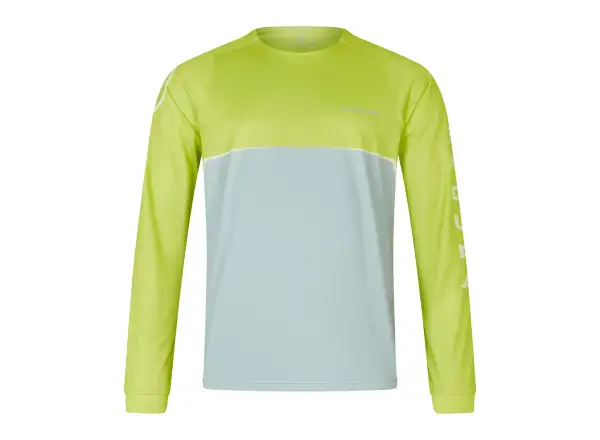 Endura Singletrack Core Printed Tee men's jersey long sleeve Lime Green