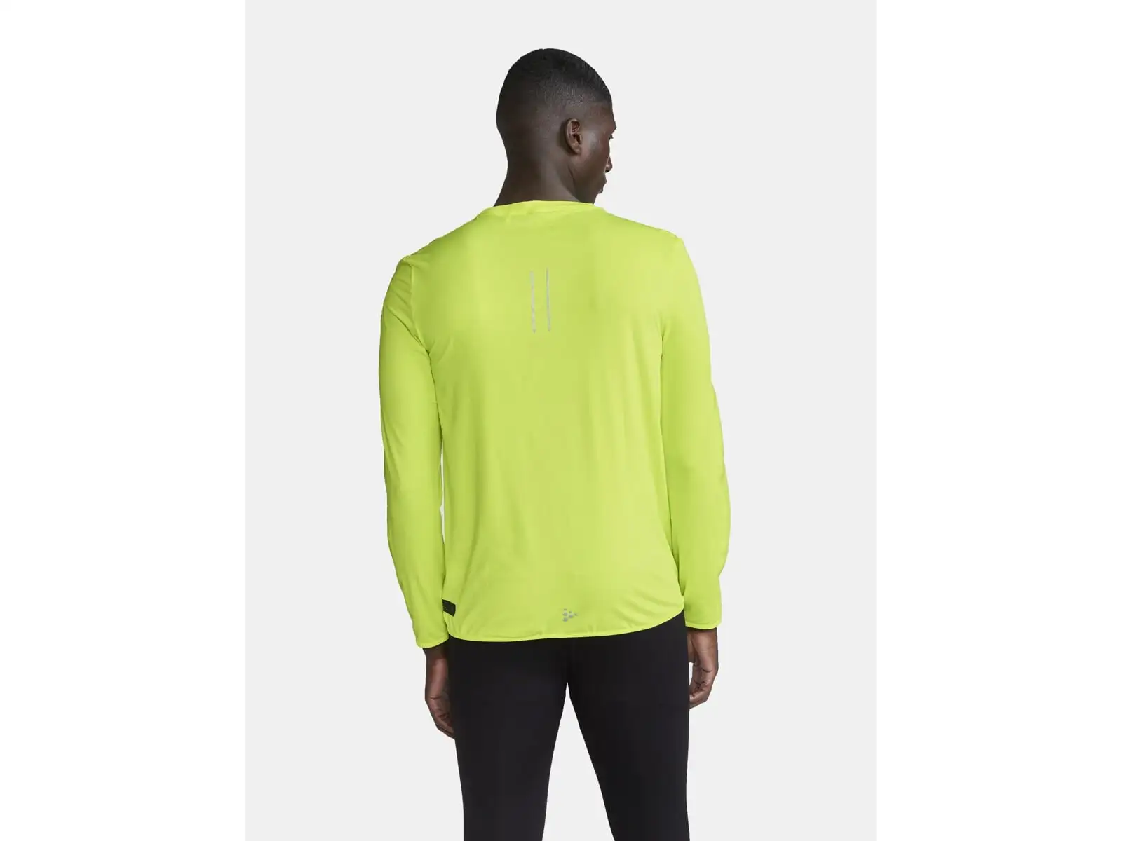 Craft Pro Hypervent Wind men's running shirt long sleeve yellow