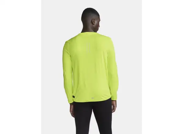 Craft Pro Hypervent Wind men's running shirt long sleeve yellow