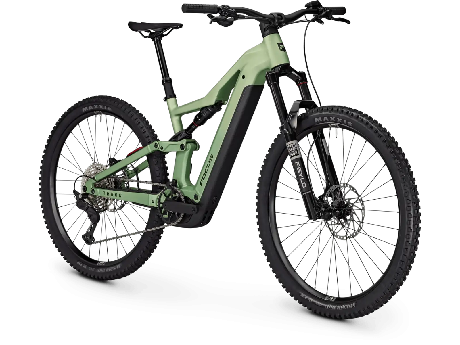 Focus THRON 8 800Wh full-suspension e-bike Mintgrey matt / Artichokegreen matt