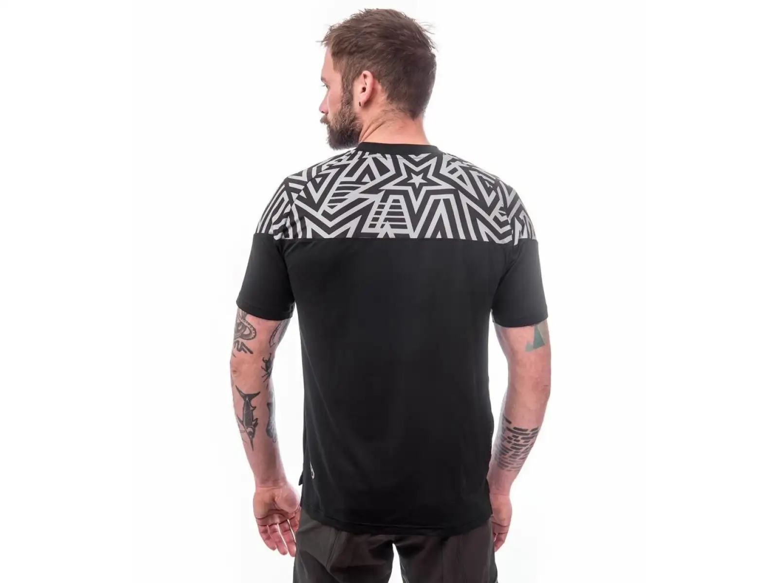 Sensor Helium men's jersey short sleeve black/Stars