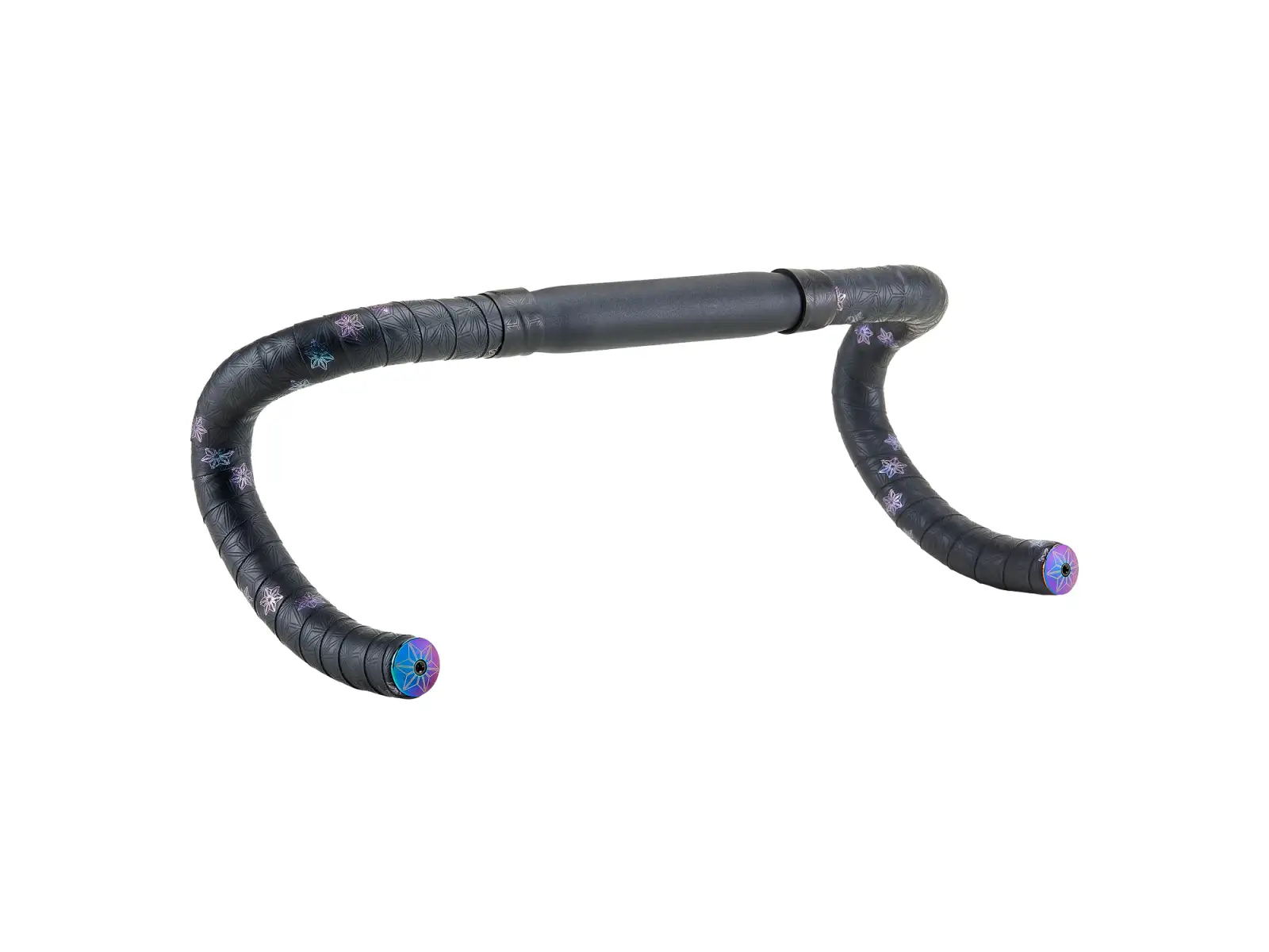 Supacaz Super Sticky Kush Galaxy bar tape Oil Slick/Oil Slick Plugz