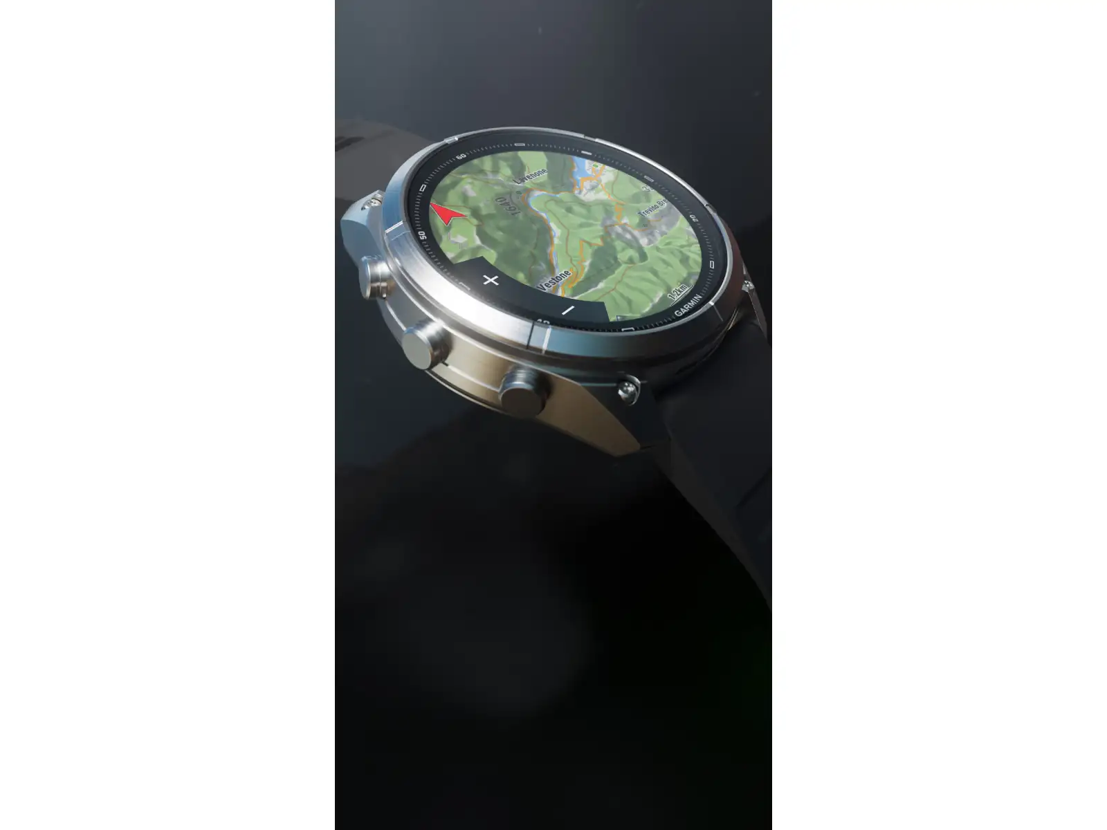 Garmin fenix 9 Pro inReach 43 mm smart watch Carbon gray DLC Titanium Black/Pebble gray