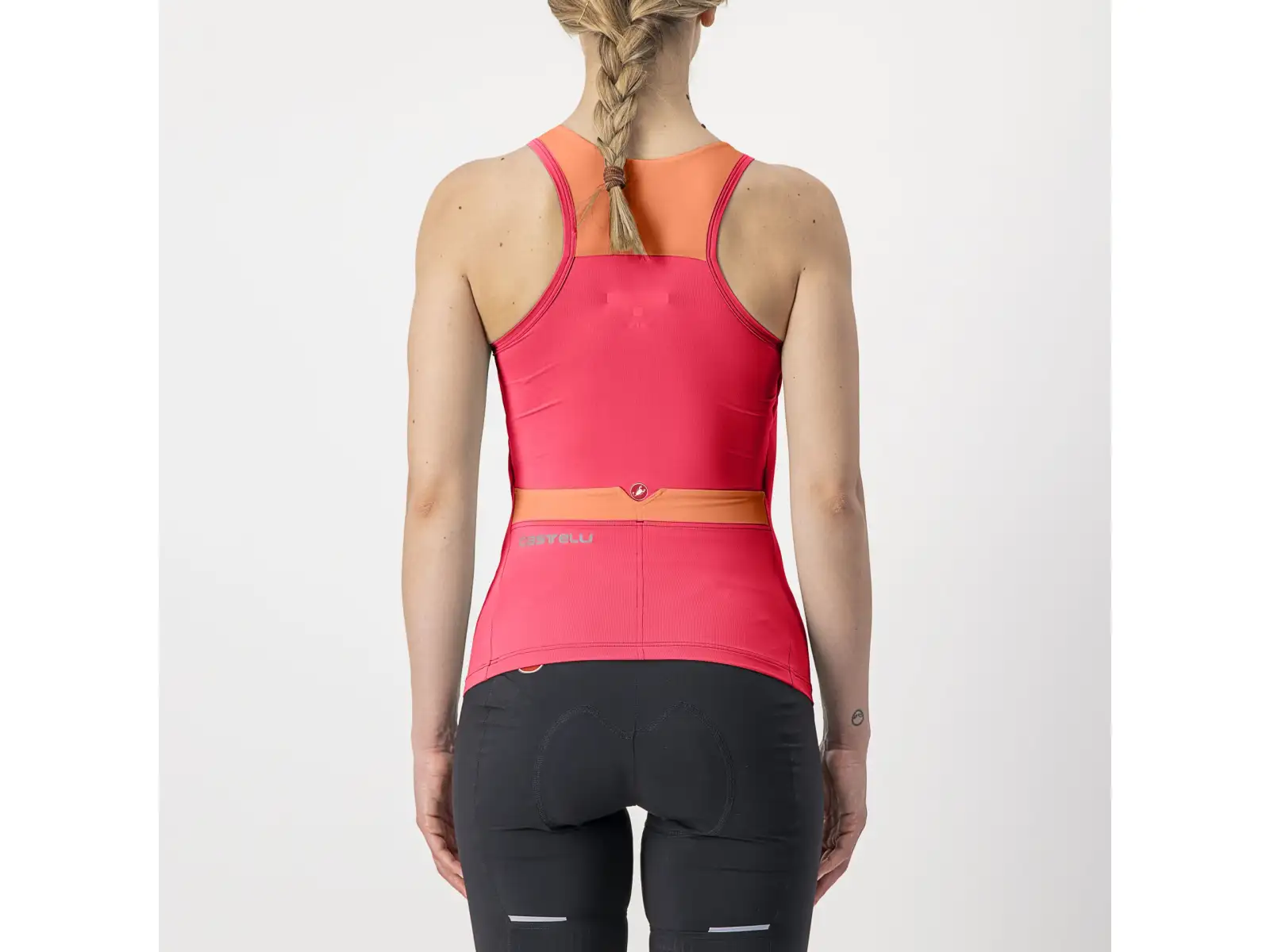 Castelli Solaris women's sleeveless jersey Hibiscus/Soft Orange