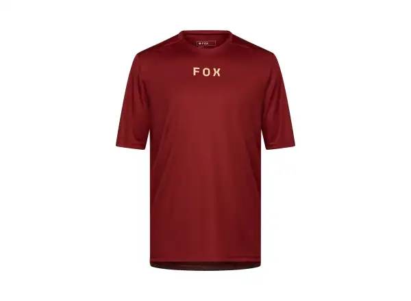 Fox Ranger Wordmark men's jersey short sleeve Rust Brown