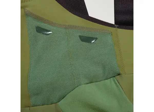 Endura GV500 Reiver men's bib shorts with pad Olive Green