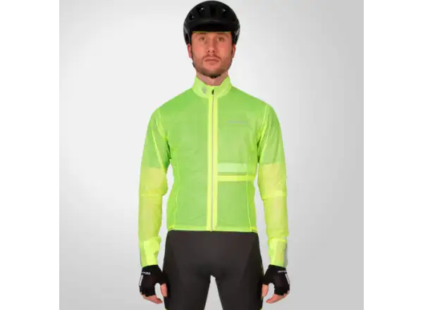 Endura FS260-Pro Adrenaline Race Cape II men's jacket Hi-Viz Yellow