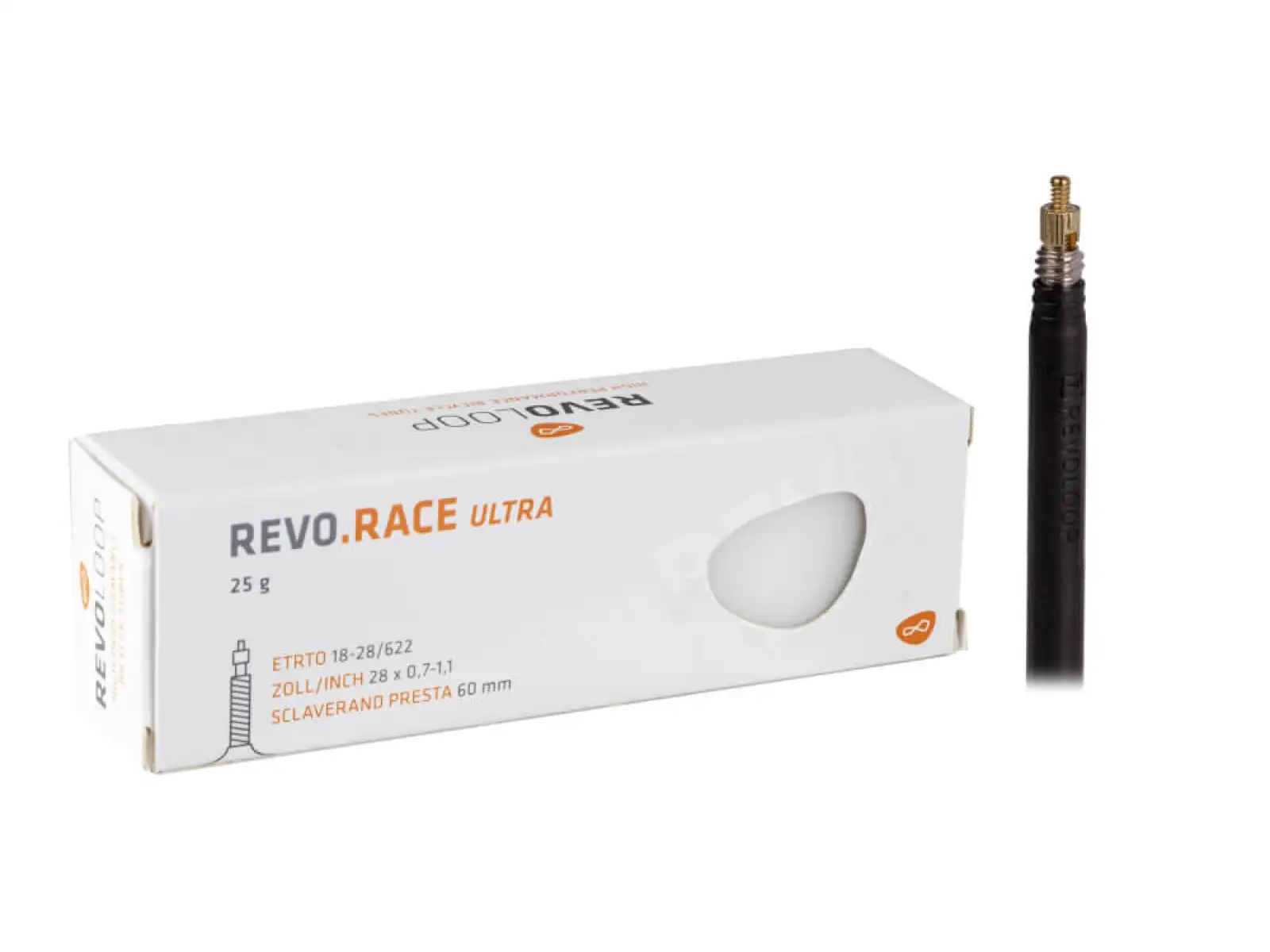 Revoloop Race road inner tube 18/28-622 FV60 gal. valve