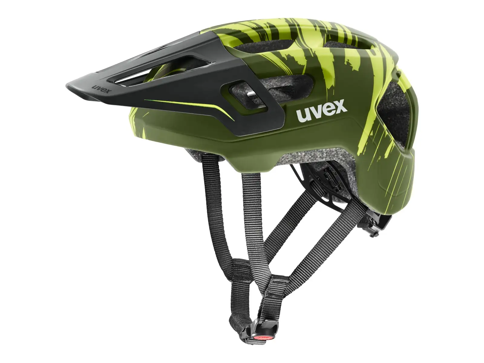 Uvex React JR Fullface MTB helmet Dark olive matt