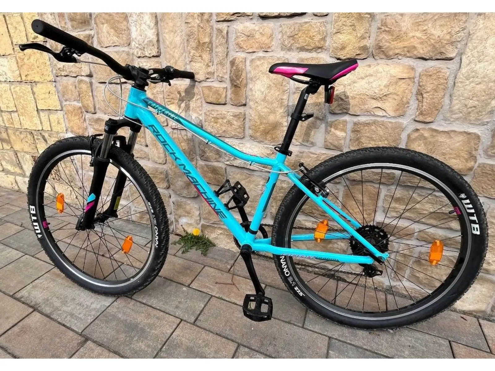 Rock Machine Catherine 27 gloss neon mint/petrol blue/pink children's bike