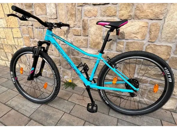 Rock Machine Catherine 27 gloss neon mint/petrol blue/pink children's bike