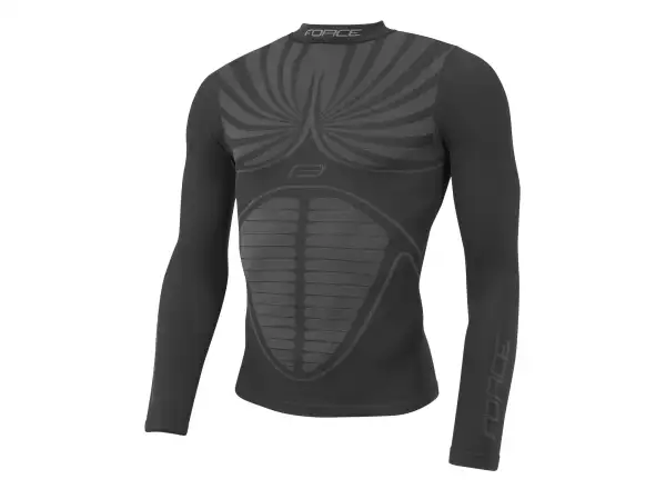 Force Thunder functional shirt long sleeve Black