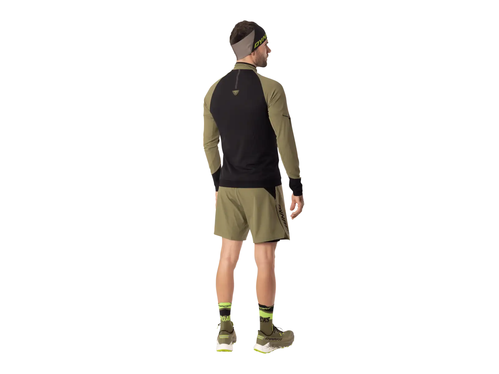 Dynafit Alpine Zip men's running shirt long sleeve Military green/0910