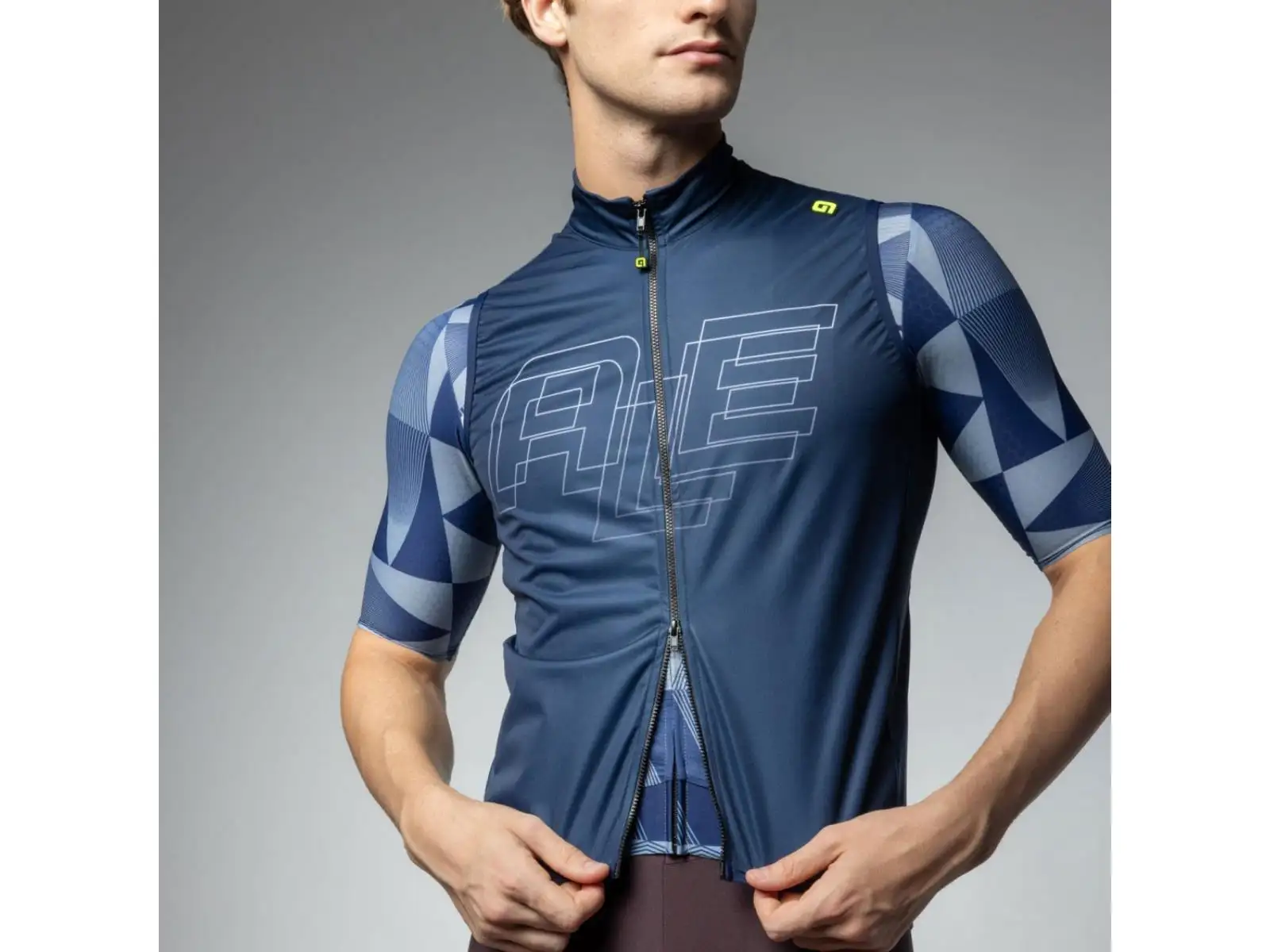 Alé PR-E Sauvage men's cycling vest Blue