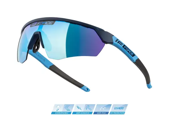 Force Enigma cycling glasses blue/blue mirror lenses