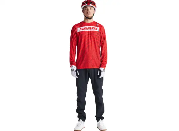 Troy Lee Designs Skyline Air SRAM men's jersey long sleeve Fiery Red