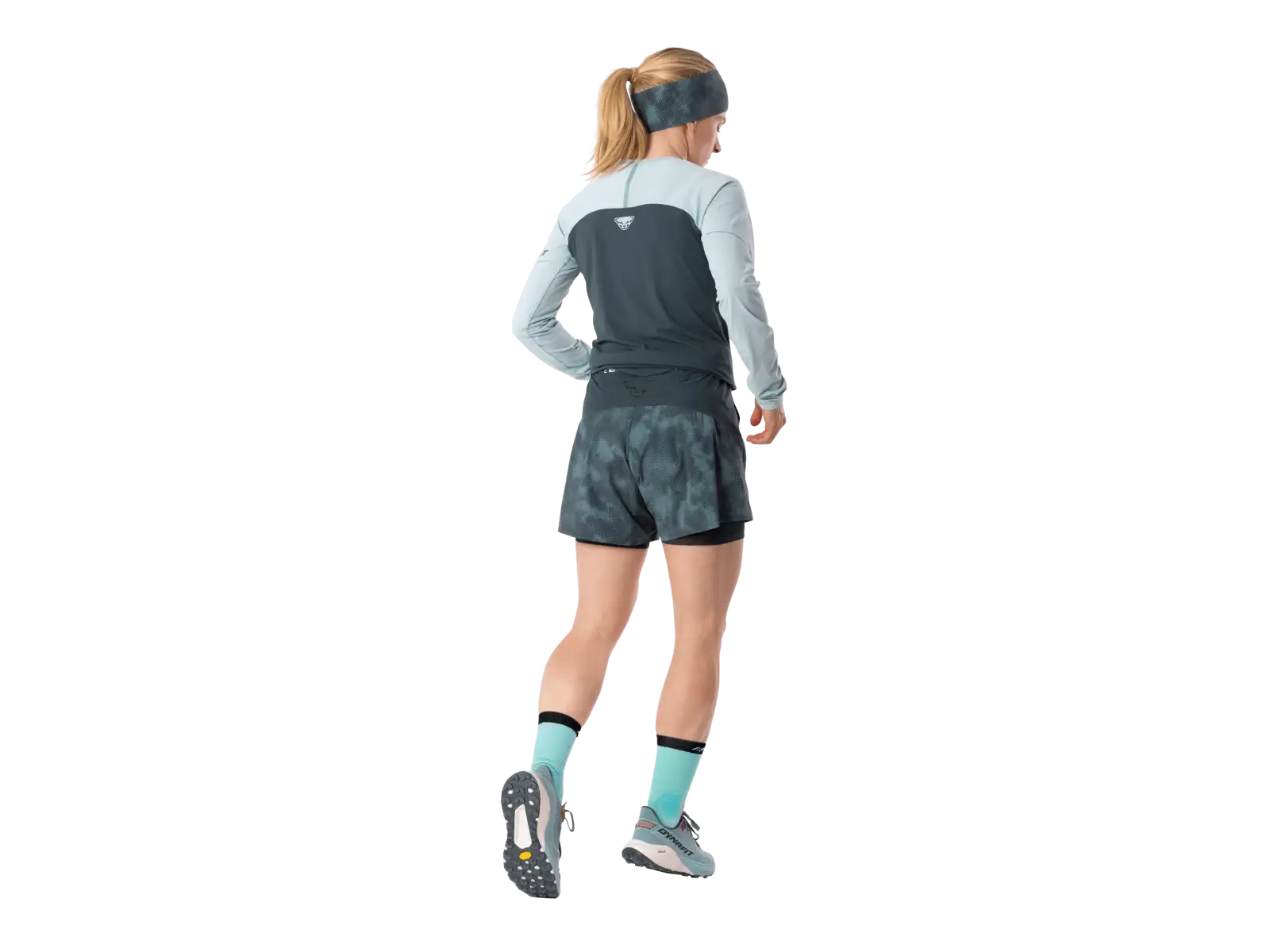 Dynafit Trail Reflective 2in1 women's running shorts Cinder