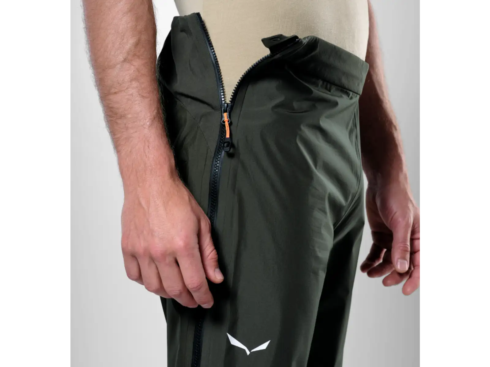 Salewa Puez PTX men's trousers dark olive