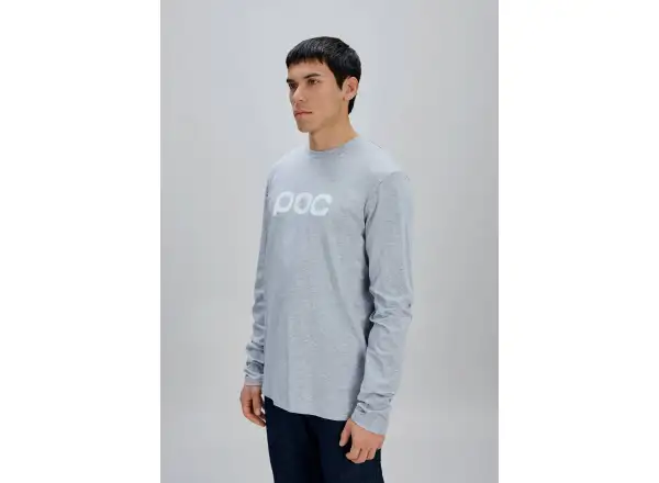 POC L/S Tee long sleeve T-shirt Grey Melange