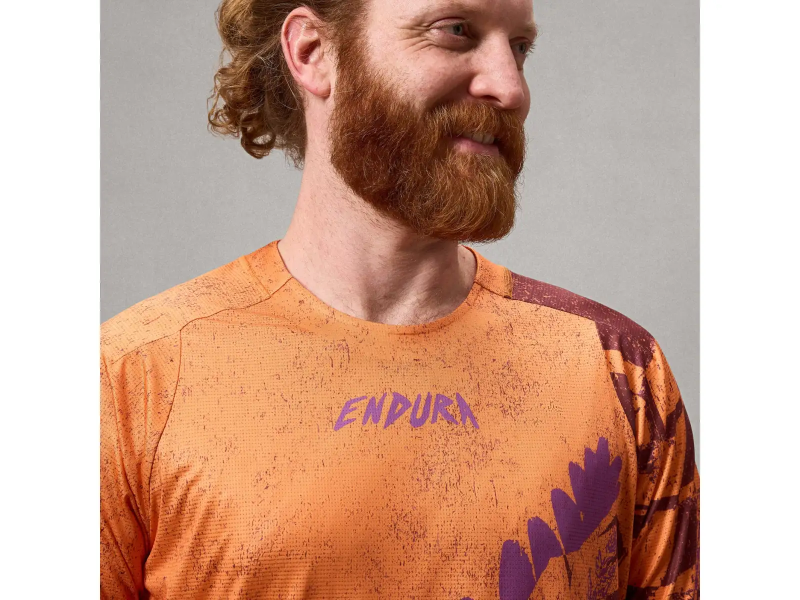 Endura Singletrack men's jersey short sleeve Orange