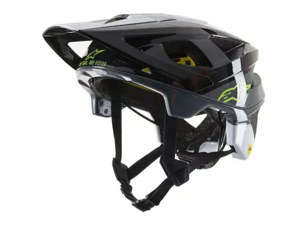 Alpinestars Vector Tech MIPS Pilot helmet black/white/cool grey glossy